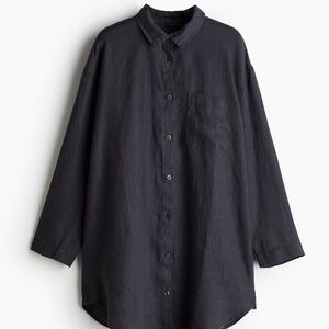 H&M Washed Linen Nightshirt